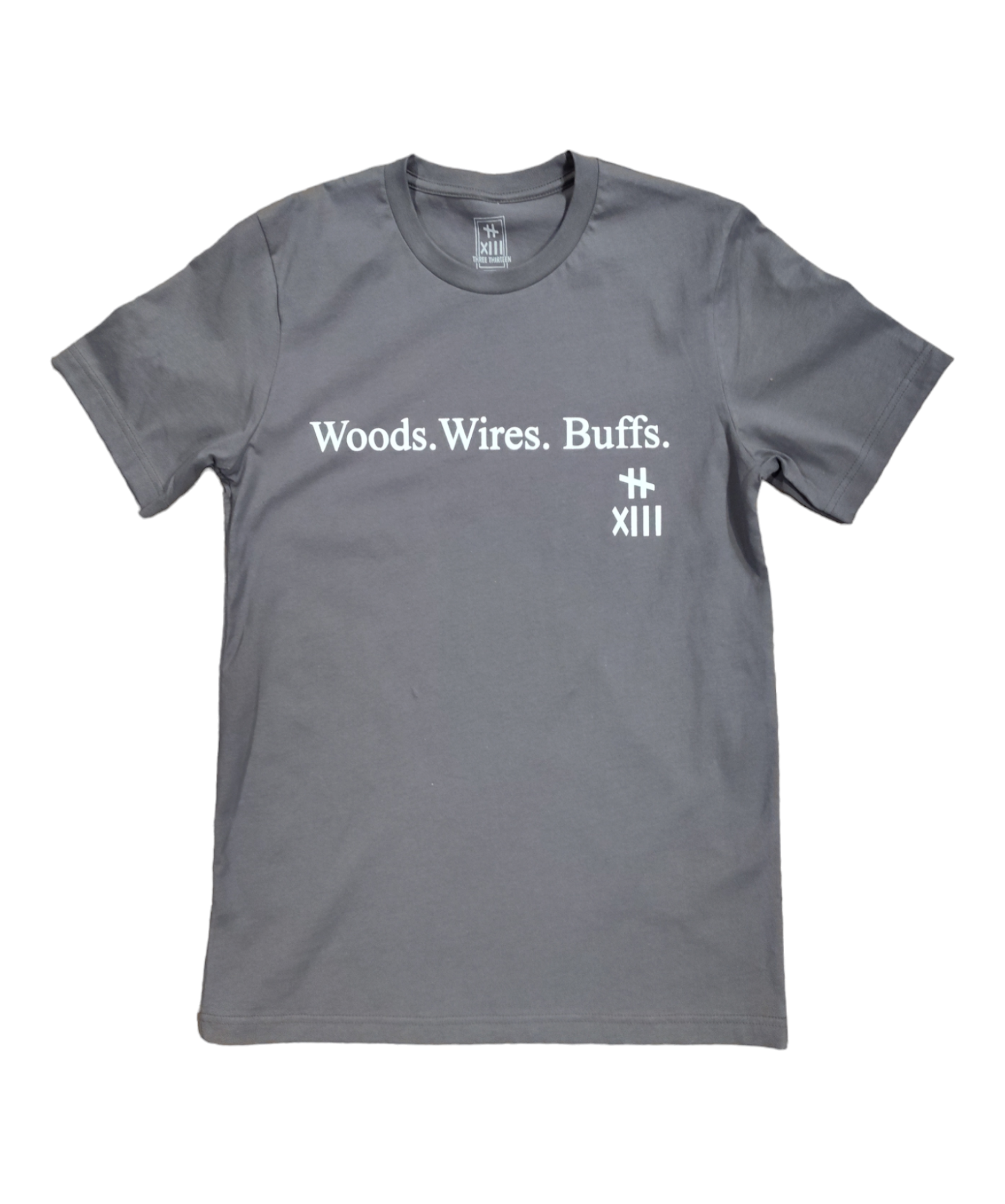313 WOODS WIRES BUFFS TEE Gray