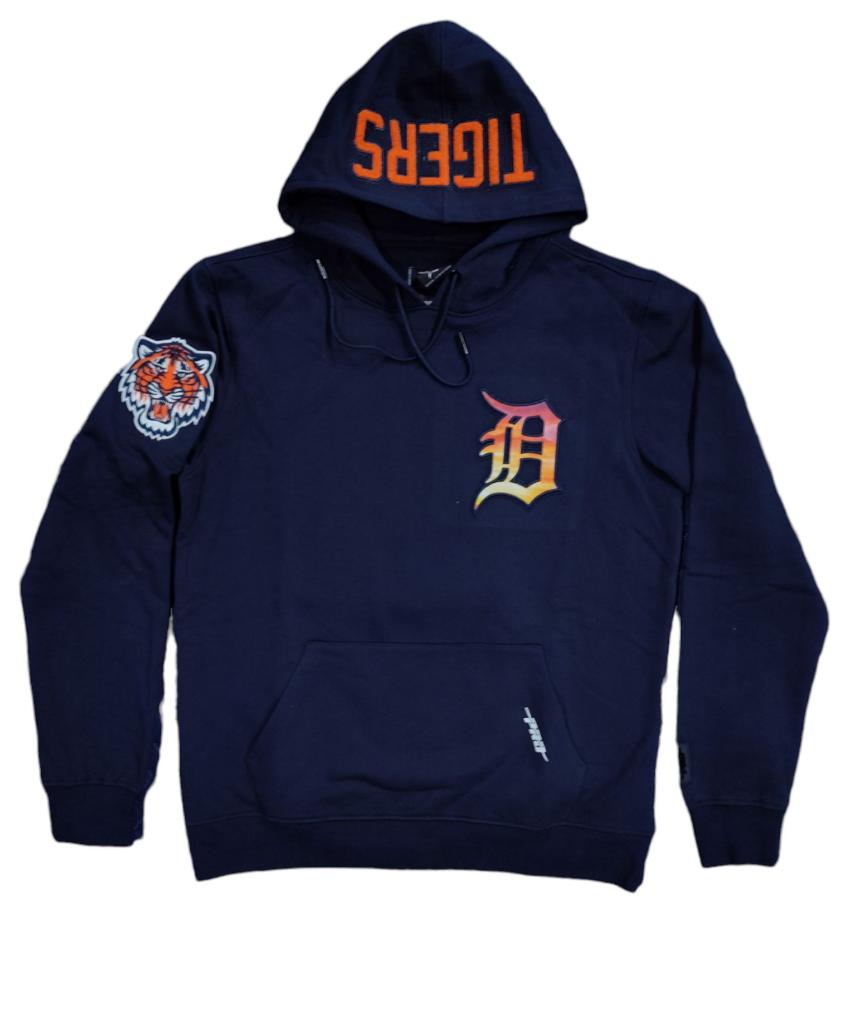 Pro Tigers Logo Embroidered Hoodie Navy