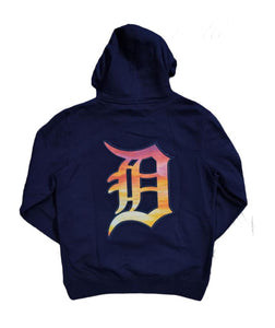 Pro Tigers Logo Embroidered Hoodie Navy