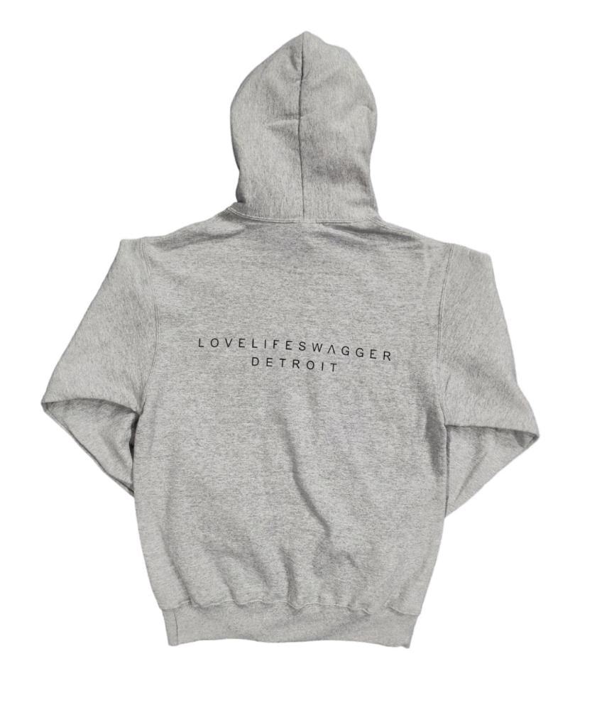 Love Life Swagger Detroit Hoodie Gray