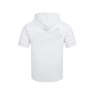 PRO LIONS WHITE OUT MEN'S SHORT SLEEVE PULLOVER HOODIE