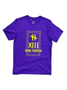 313 LOGO Tee Purple/Yellow