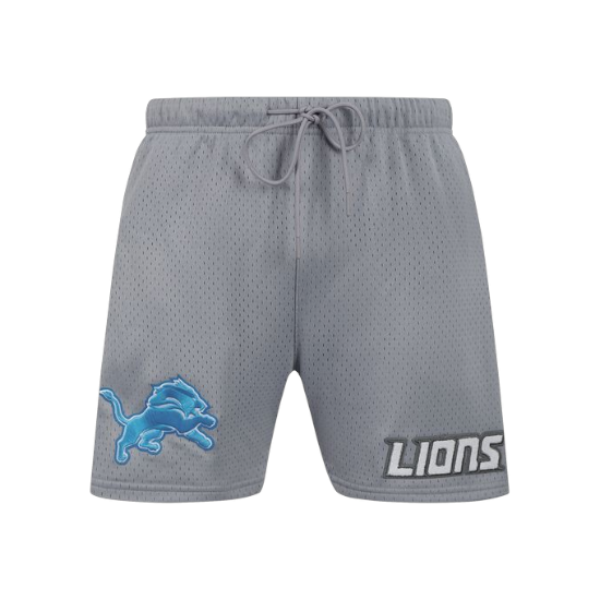 Pro Lions Logo Mesh Shorts Gray – Three Thirteen Store