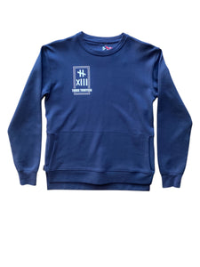 3-13 Logo Embroidered Crewneck Navy