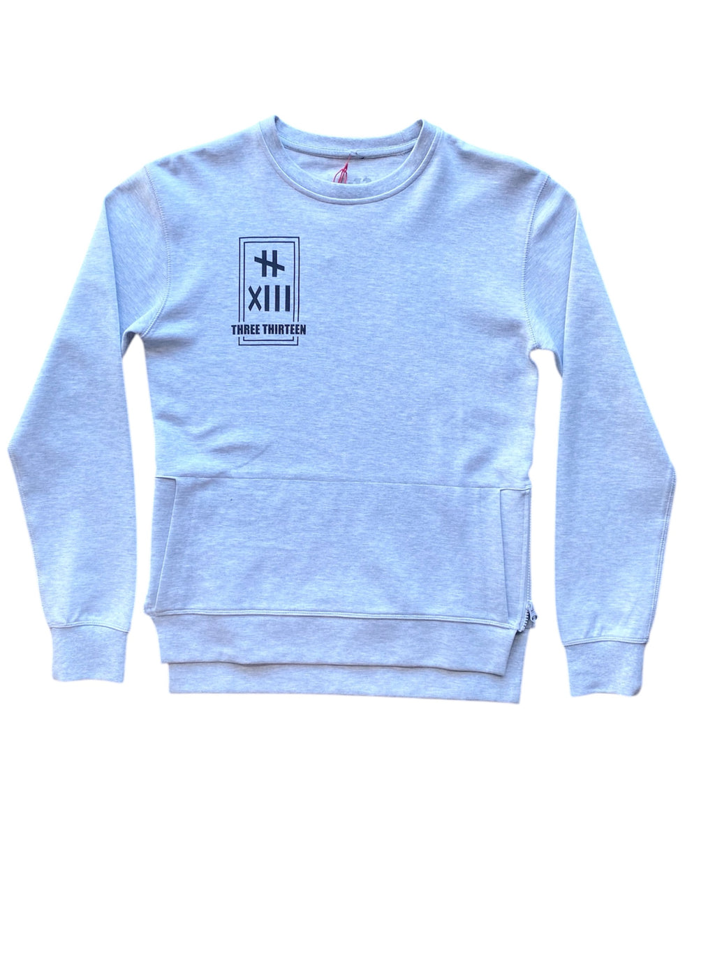 3-13 Logo Embroidered Crewneck Gray – Three Thirteen Store