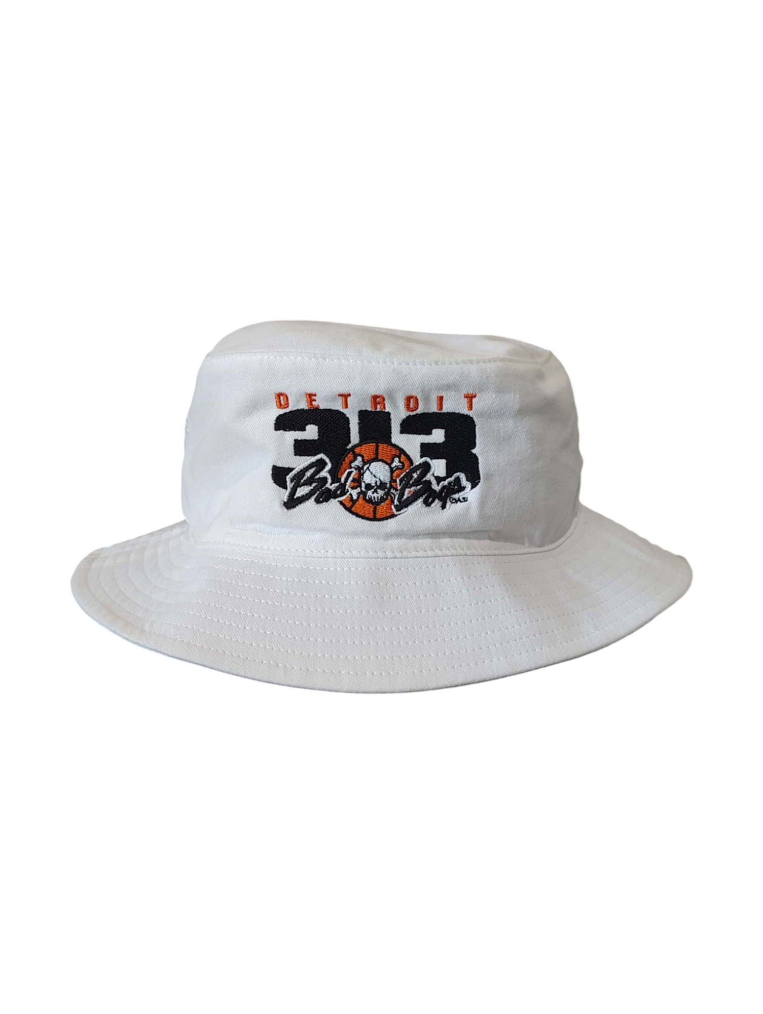 Detroit Bad Boys 313 Bucket Hat White