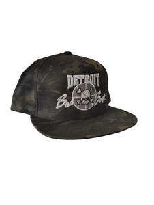 Detroit Bad Boys Camo Snapback Black