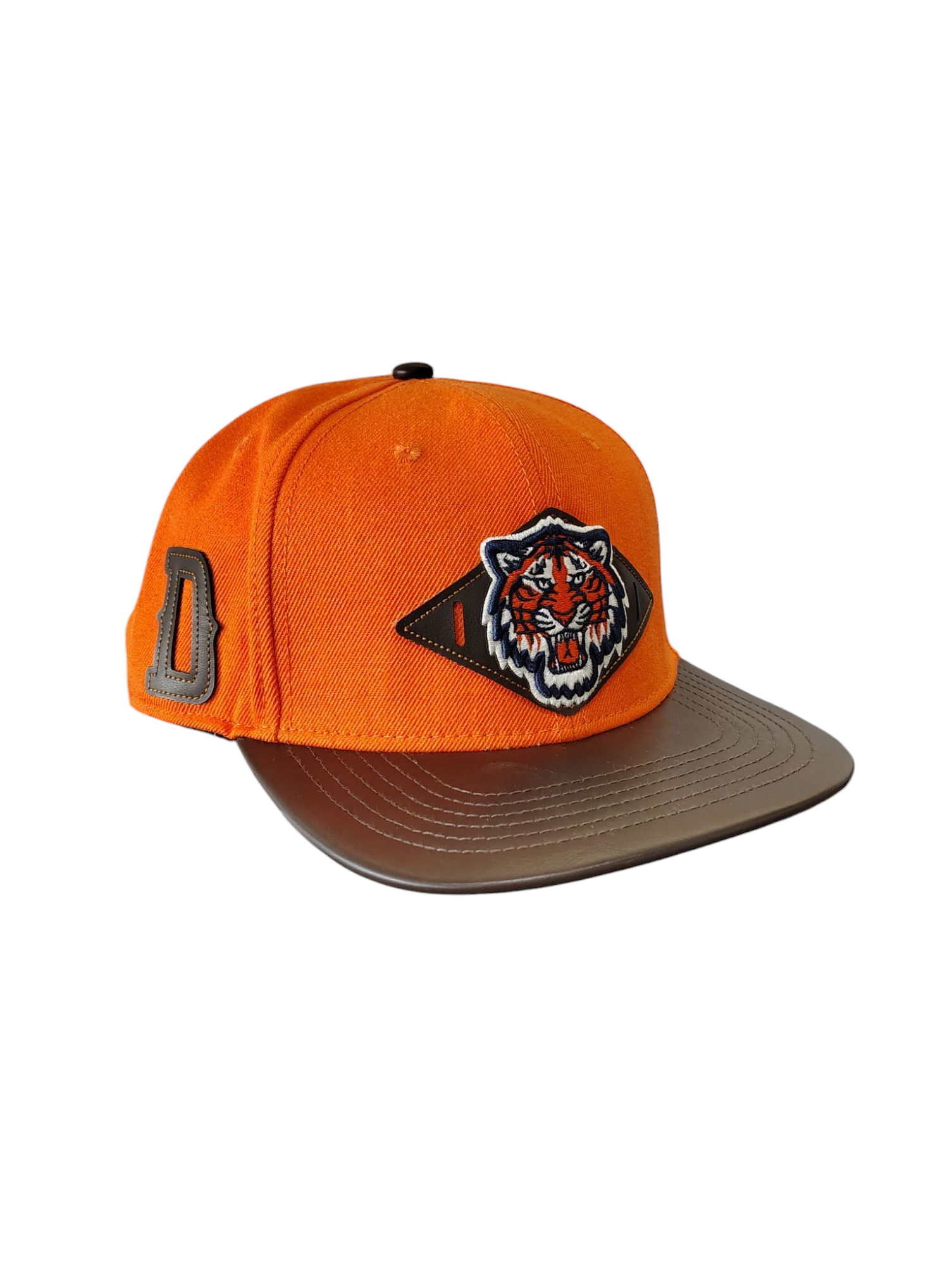 Pro Tigers Logo Embroidered Strapback ORG/BRWN