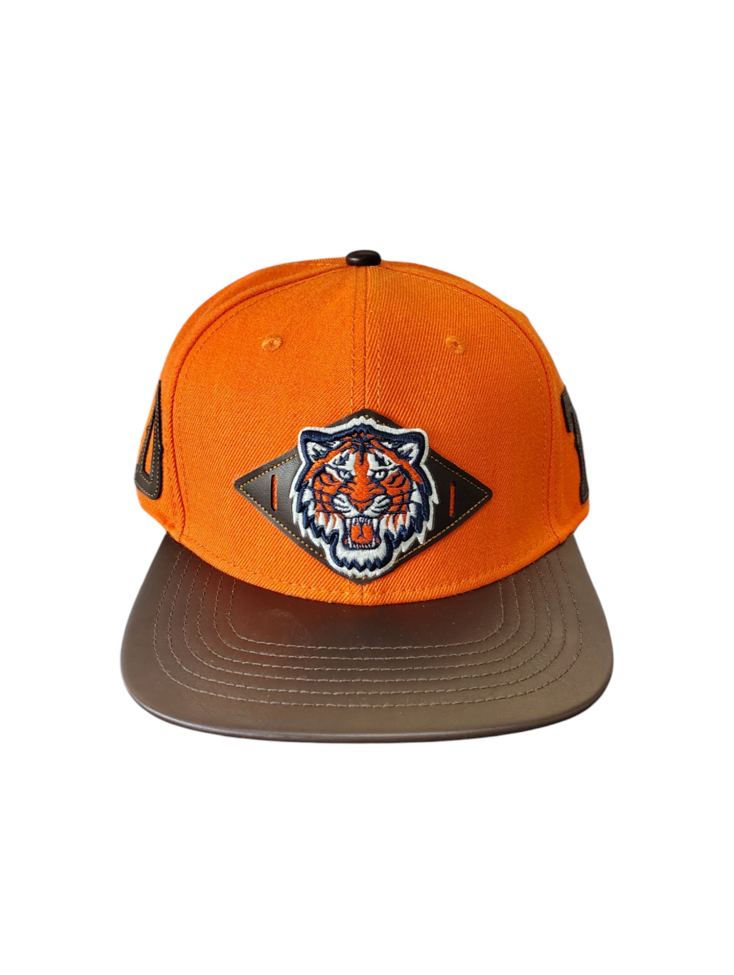 Pro Tigers Logo Embroidered Strapback ORG/BRWN