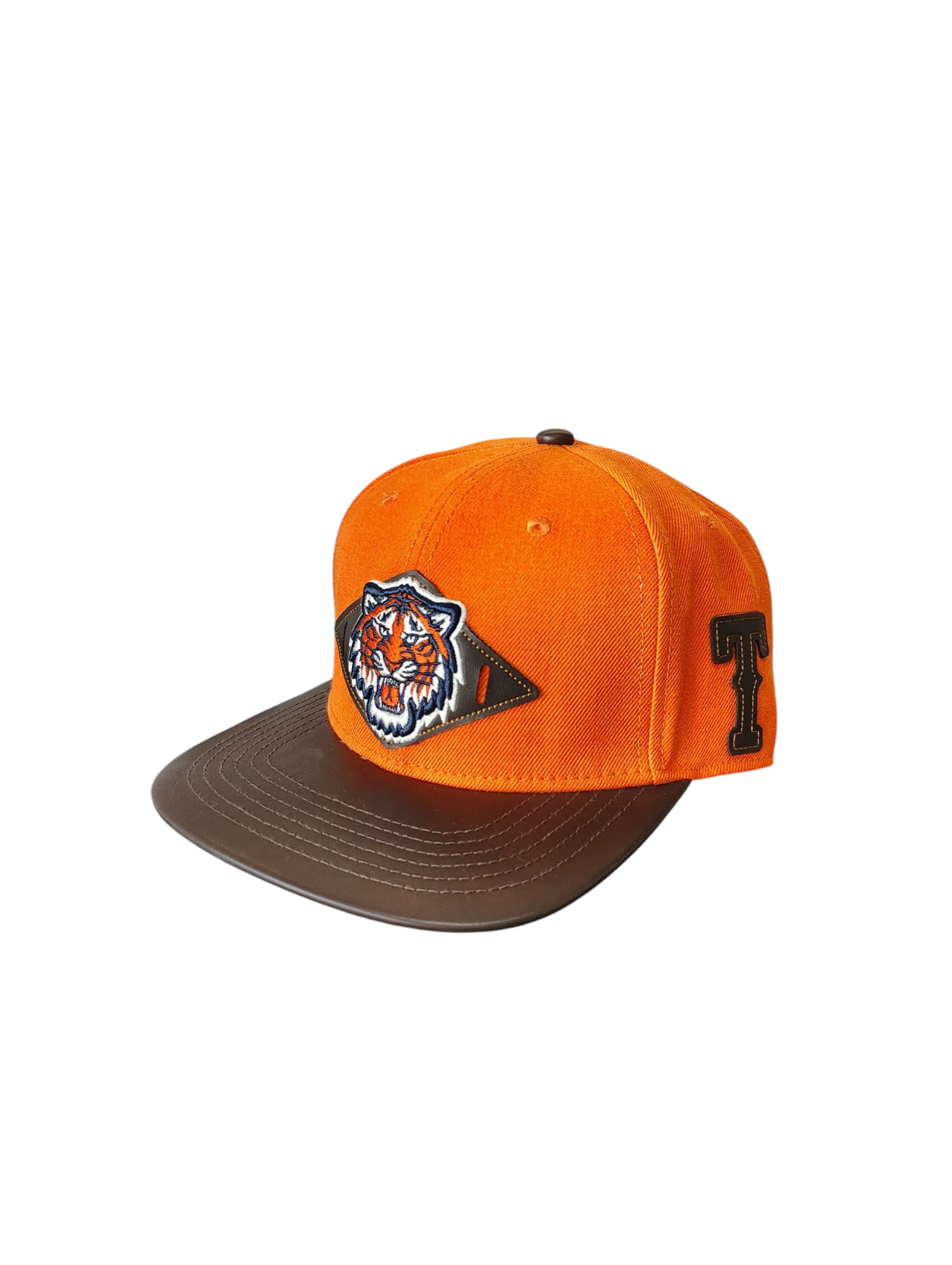 Pro Tigers Logo Embroidered Strapback ORG/BRWN