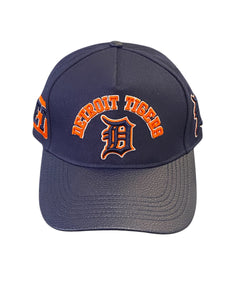 Pro Tigers Logo Embroidered Strapback Navy/Orange