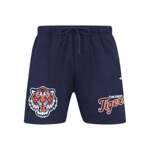 Pro Tigers Logo Mesh Shorts Navy