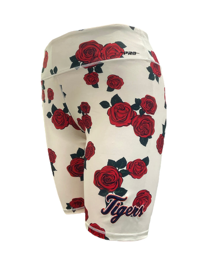 Pro Tigers Roses Biker Shorts