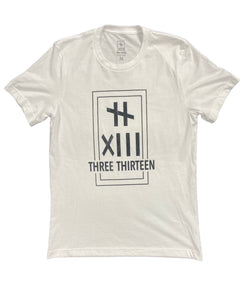 313 LOGO TEE WHT/BLK
