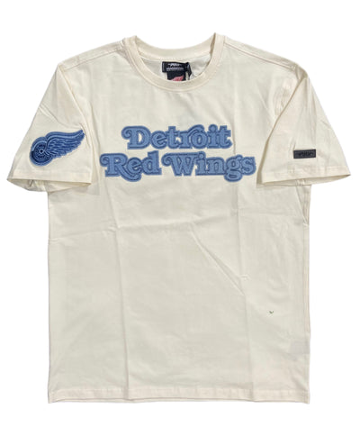 Pro Red Wings Denim Logo Tee Eggshell