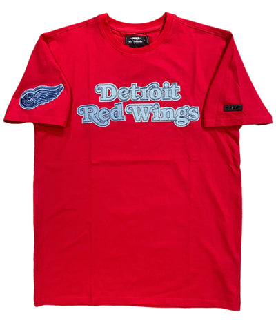 Pro Red Wings Denim Logo Tee Red