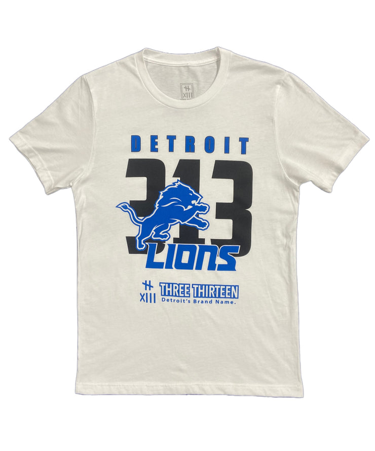 THREE THIRTEEN LIONS 313 TEE WHITE