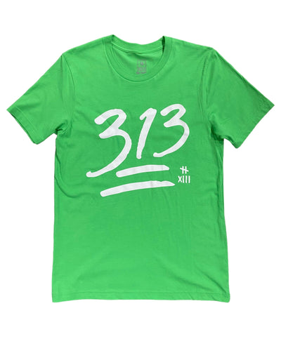 313 Tee GRN/WHT