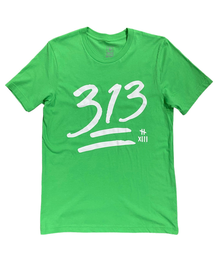 313 Tee GRN/WHT