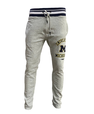 Pro Lions Michigan Wolverines Logo Embroidered Jogger