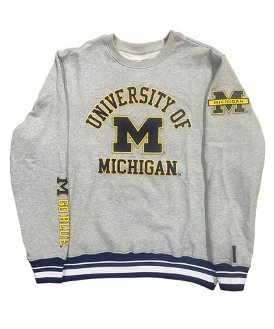 Pro Michigan Wolverines Logo Embroidered Sweatshirt