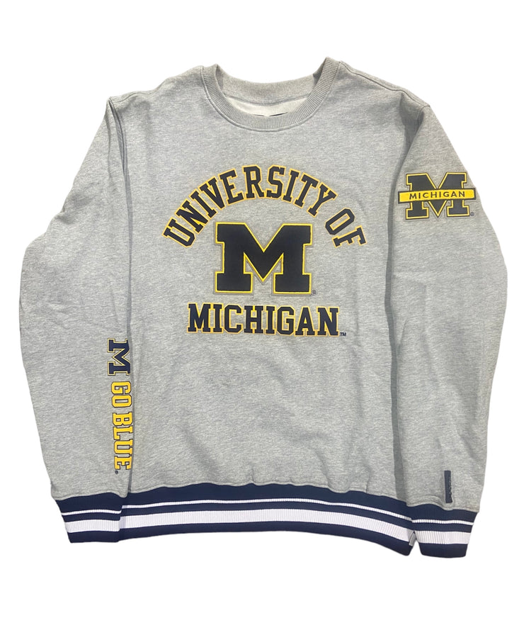 Pro Michigan Wolverines Logo Embroidered Sweatshirt
