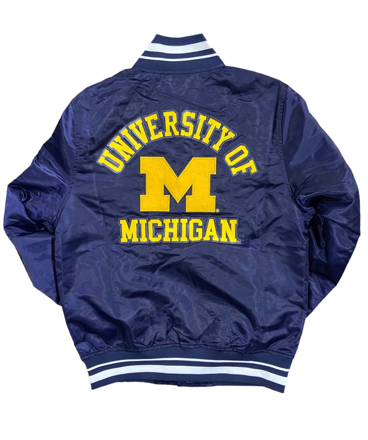 Pro Michigan Wolverines Satin Jacket