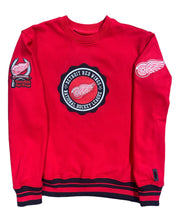 Pro Red Wings Crest Embroidered Sweatshirt Red