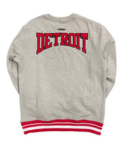 Pro Red Wings Crest Embroidered Sweatshirt Gray