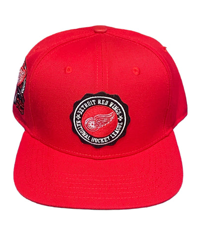 Pro Red Wings Embroidered Snapback Red