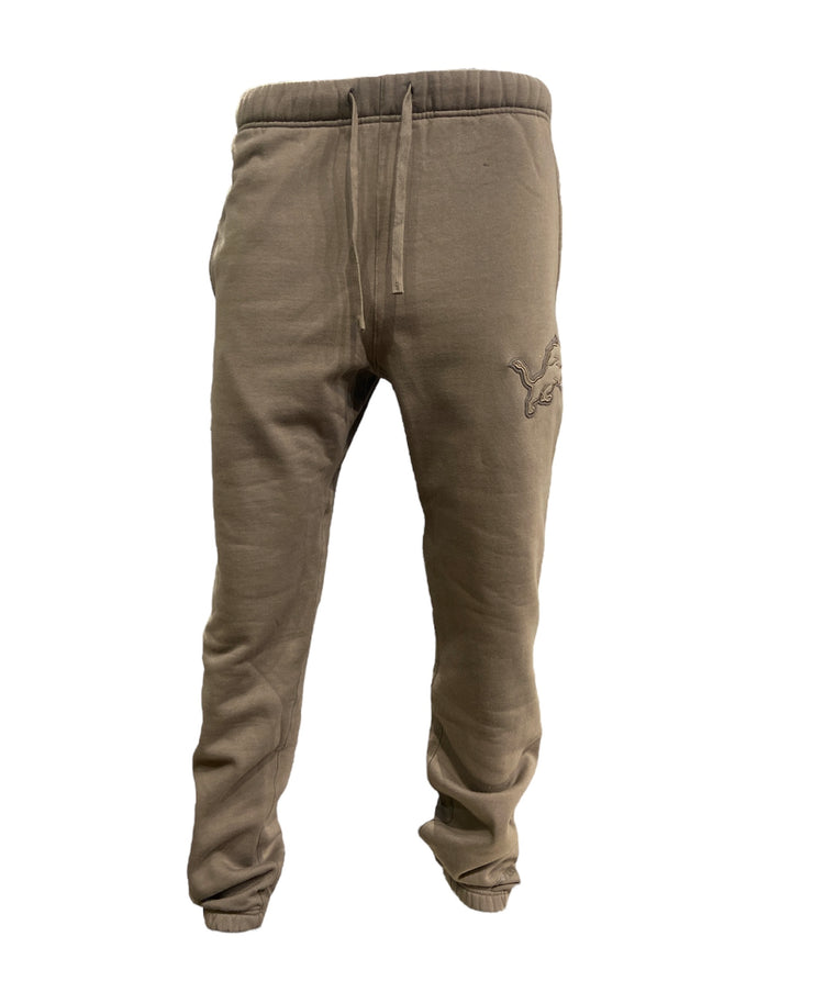 Pro Lions Logo Embroidered Jogger Dark Taupe
