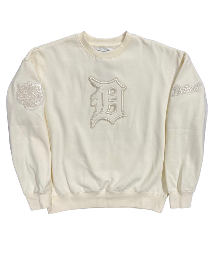 Pro Tigers Embroidered Sweatshirt Eggshell