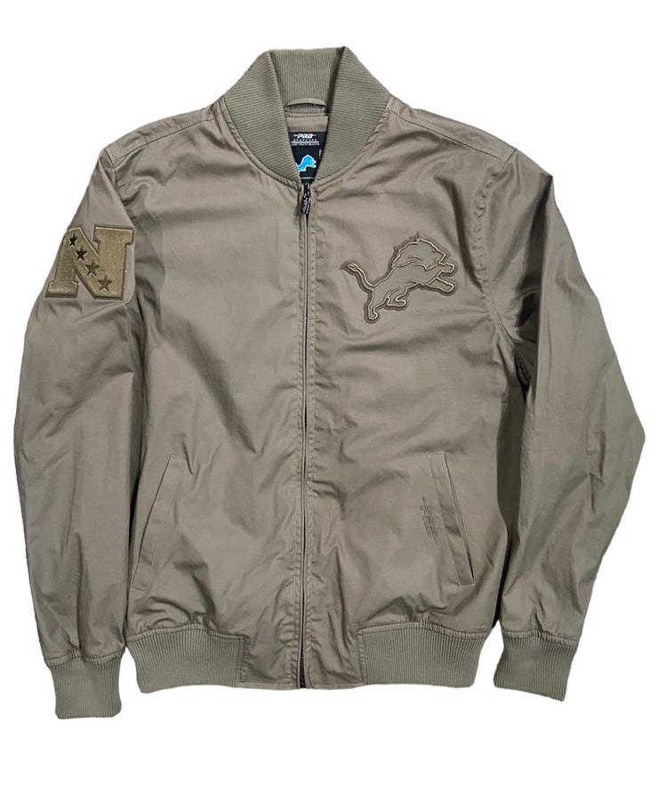 Pro Lions Logo Embroidered Jacket Dark Taupe