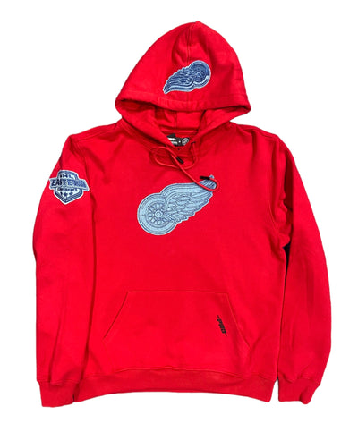 Pro Red Wings Embroidered Hoodie Red/Denim