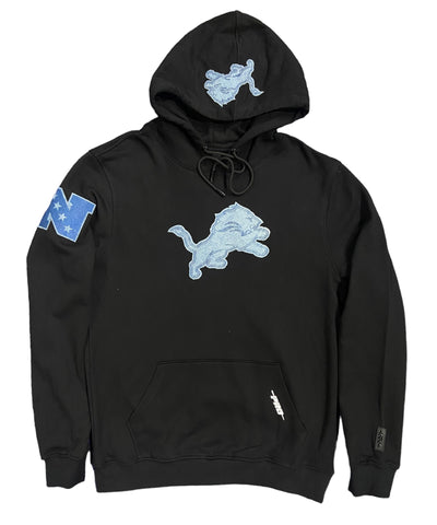 Pro Lions Embroidered Hoodie Black/Denim