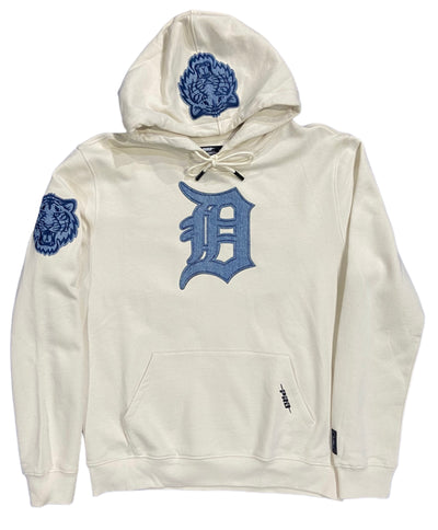 Pro Tigers Embroidered Hoodie Eggshell/Denim