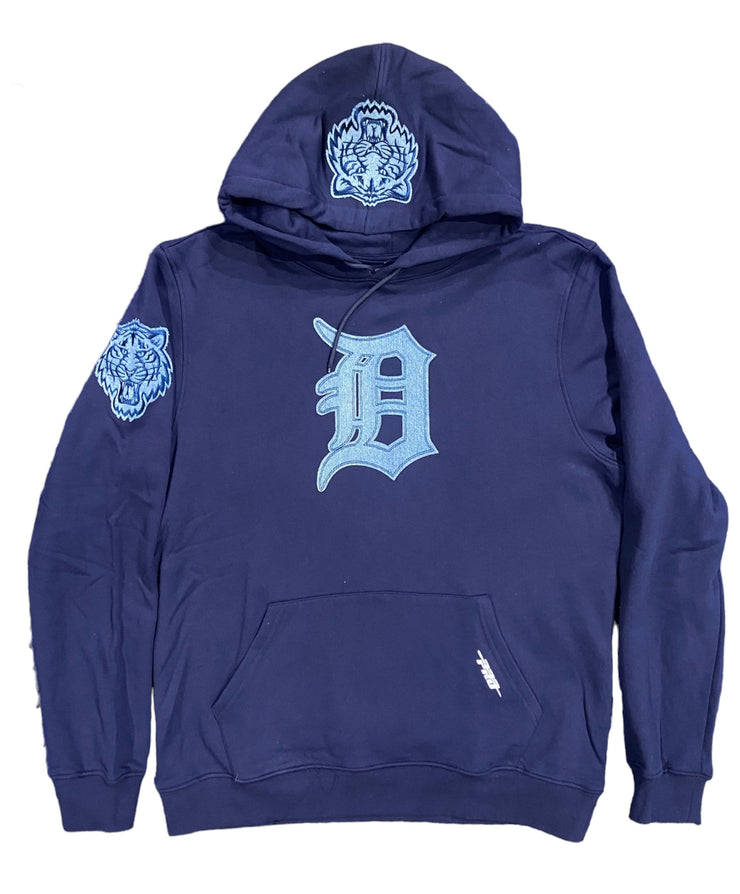 Pro Tigers Embroidered Hoodie Blue/Denim