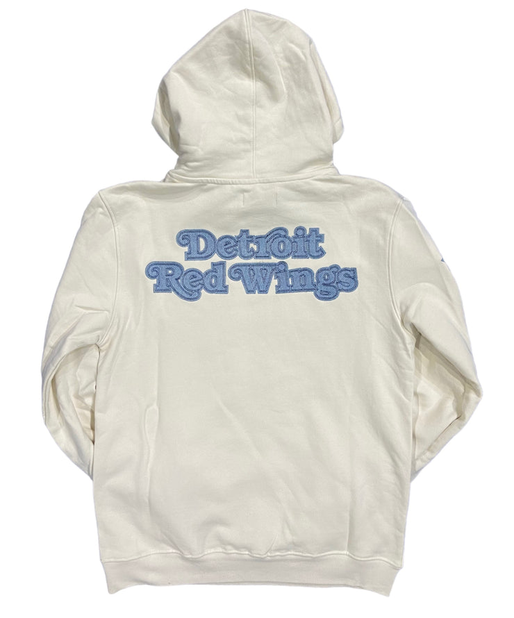 Pro Red Wings Embroidered Hoodie Eggshell/Denim