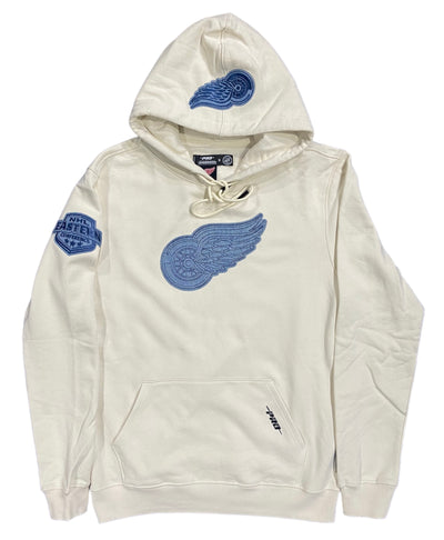 Pro Red Wings Embroidered Hoodie Eggshell/Denim
