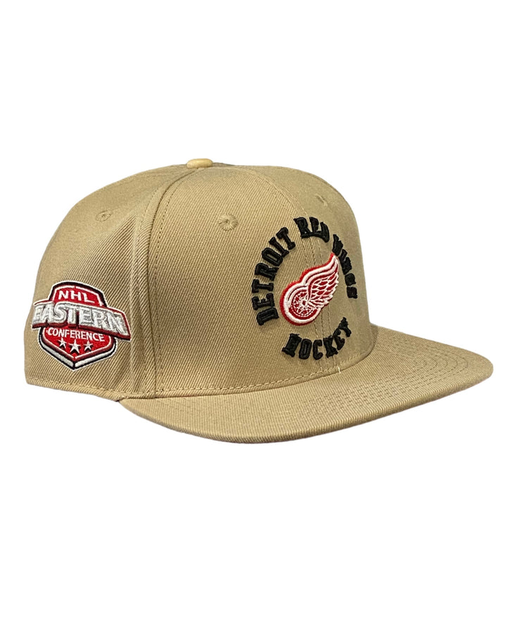 Pro Red Wings Embroidered Snapback Khaki