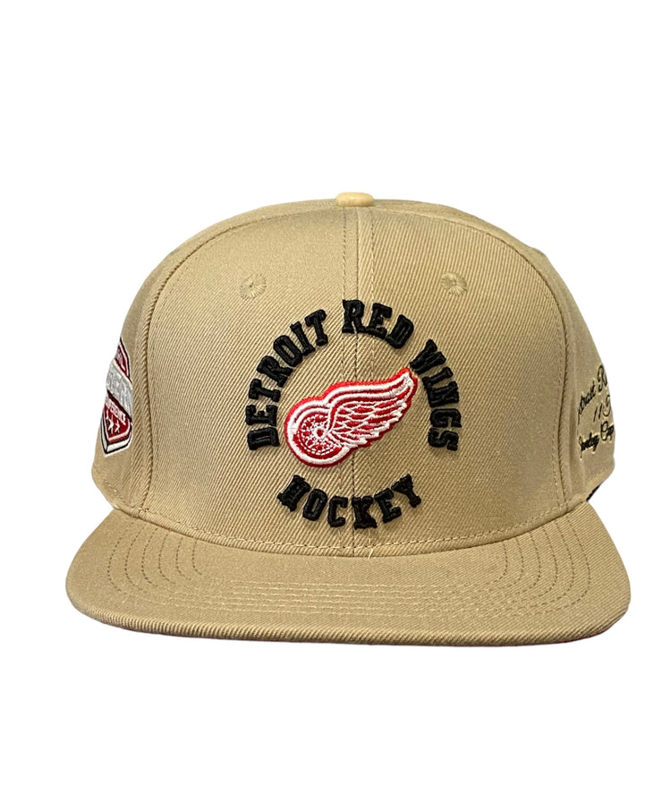 Pro Red Wings Embroidered Snapback Khaki