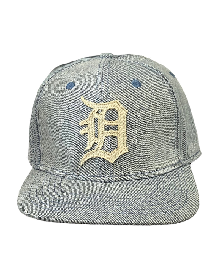 Pro Tigers Logo Embroidered Denim Snapback