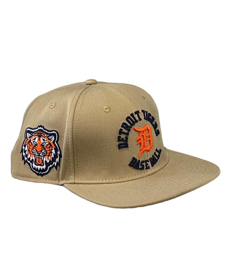 Pro Tigers Embroidered Snapback Khaki