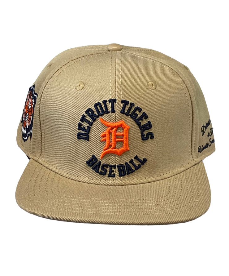 Pro Tigers Embroidered Snapback Khaki