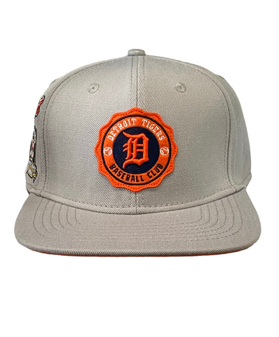 Pro Tigers Crest Embroidered Snapback Gray