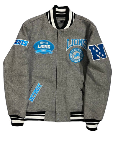 Pro Lions Logo Embroidered Jacket Gray