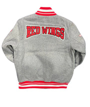 Pro Red Wings Logo Embroidered Jacket Gray