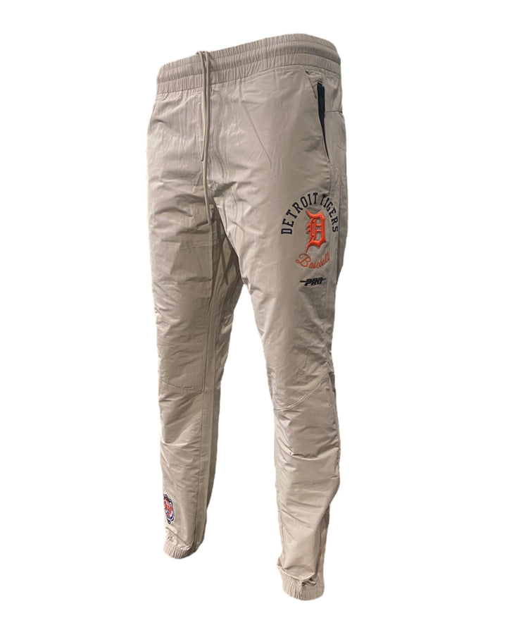 Pro Tigers Logo Embroidered Track Jogger Khaki