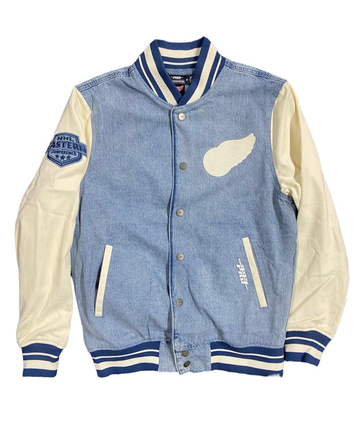 Pro Red Wings Embroidered Denim Jacket
