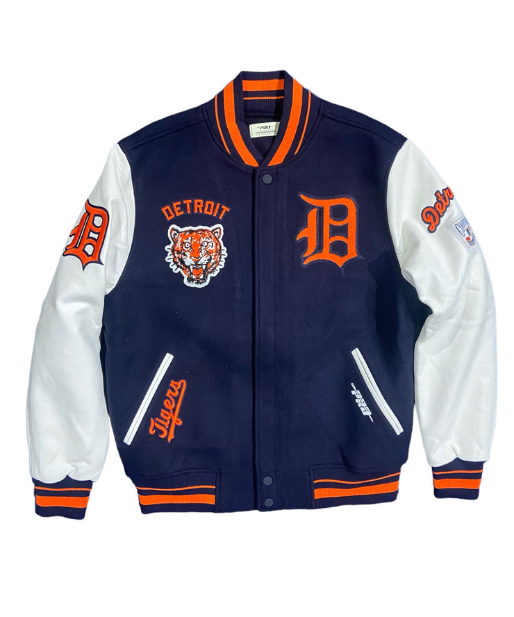 Pro Tigers Logo Embroidered Varsity Jacket